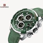 NaviForce Watch NF9197L-Green/Silver 1 NaviForce NF9197L Green Watch