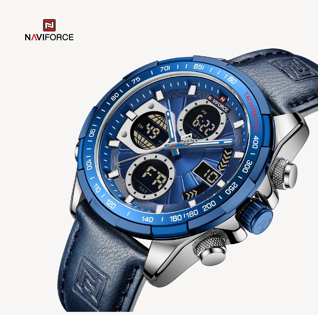 NWN_9197LBE NaviForce NF9197L Blue watch