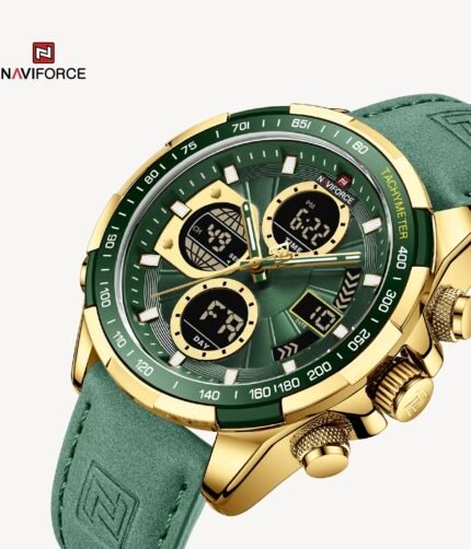 NaviForce NF9197L Green/Golden Watch
