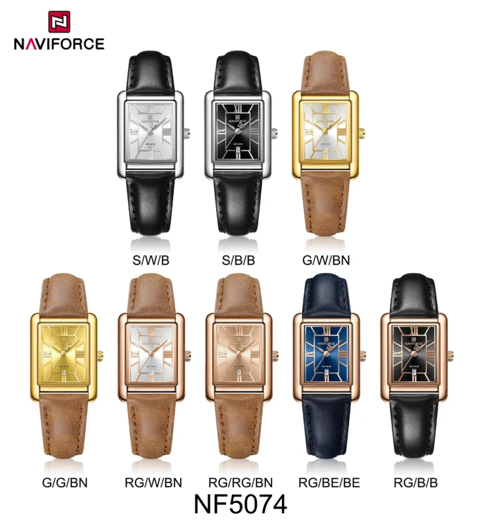NaviForce Watch NF5074-Silver/Black 6