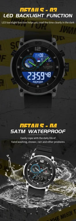 NaviForce Watch NF6104-Grey/White 12