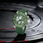 NaviForce Watch NF7123-Green/Silver 2