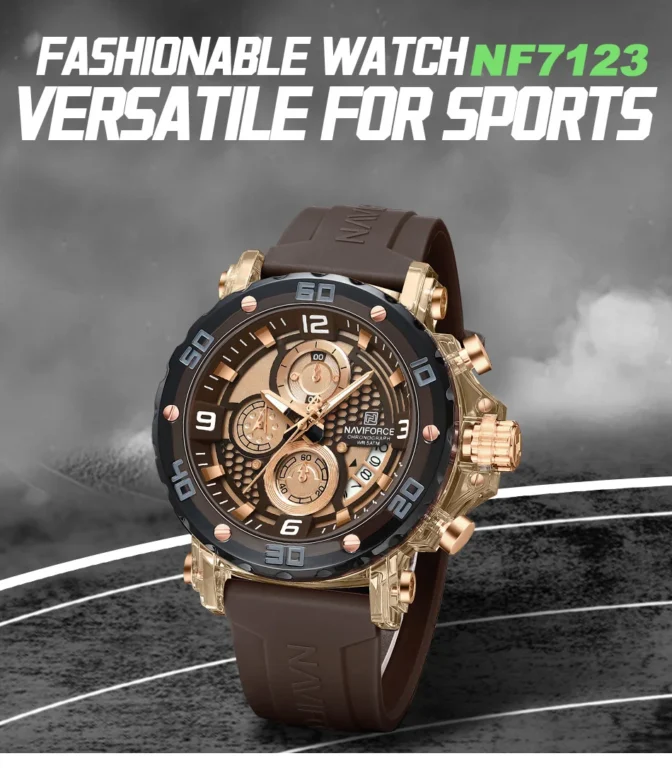 NaviForce Watch NF7123-Green/Silver 8