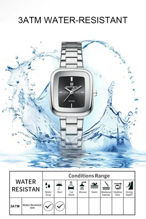 NaviForce Watch NF5075-Golden 9