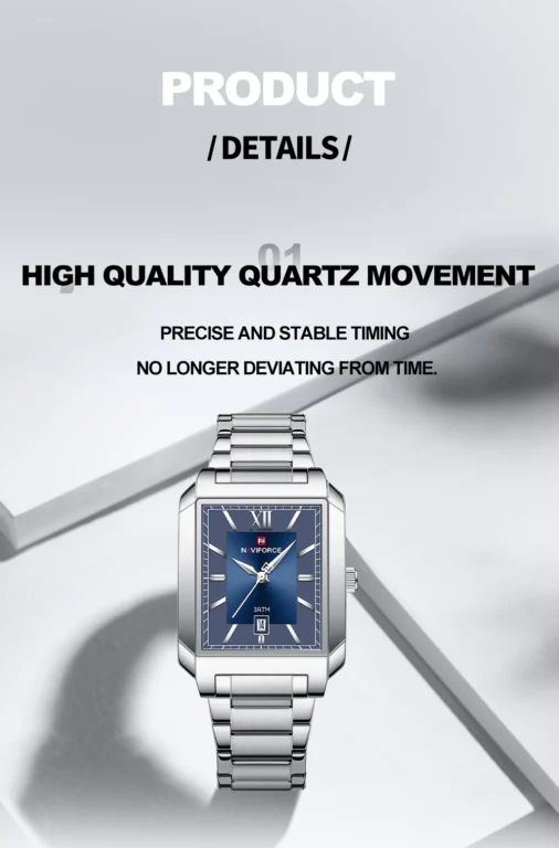 NaviForce NF9251-Silver Couple Watch 9