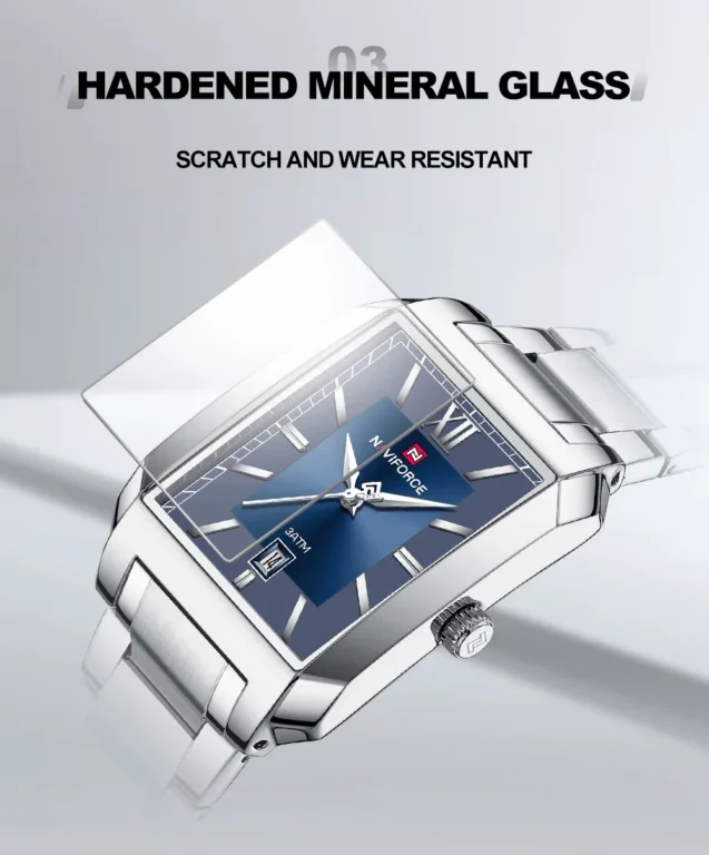 NaviForce NF9251-Silver Couple Watch 11