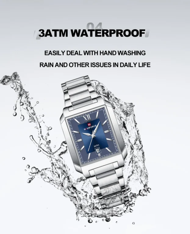 NaviForce NF9251-Silver Couple Watch 12