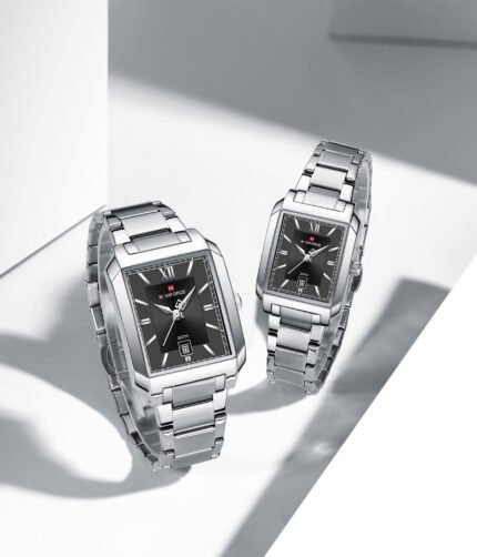 Home 9 NaviForce NF9251-Silver/Black Couple