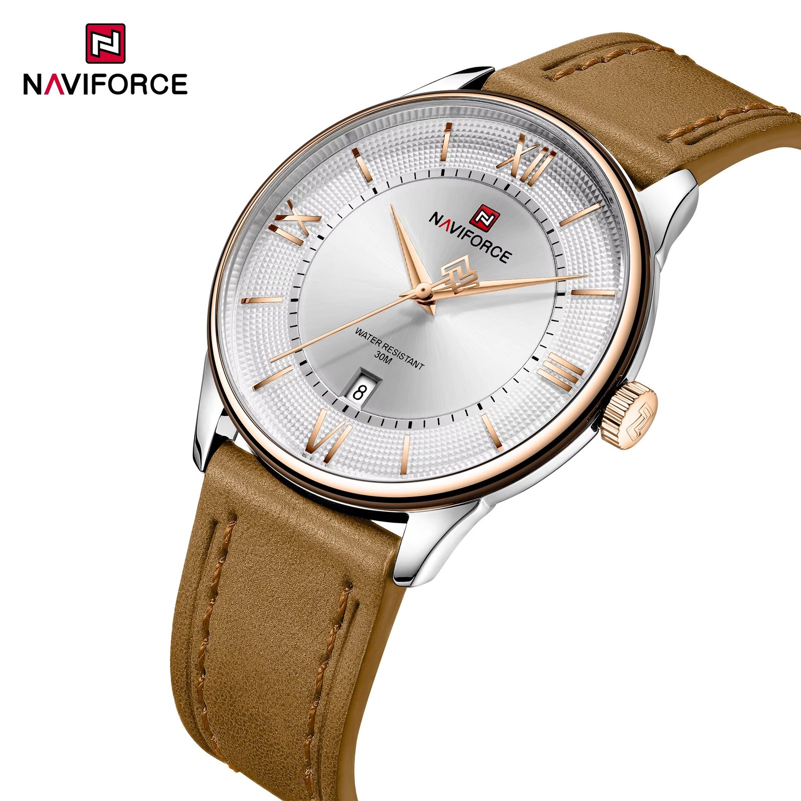 NWN_NF9272L_W/BN NaviForce NF9272L-White/Brown