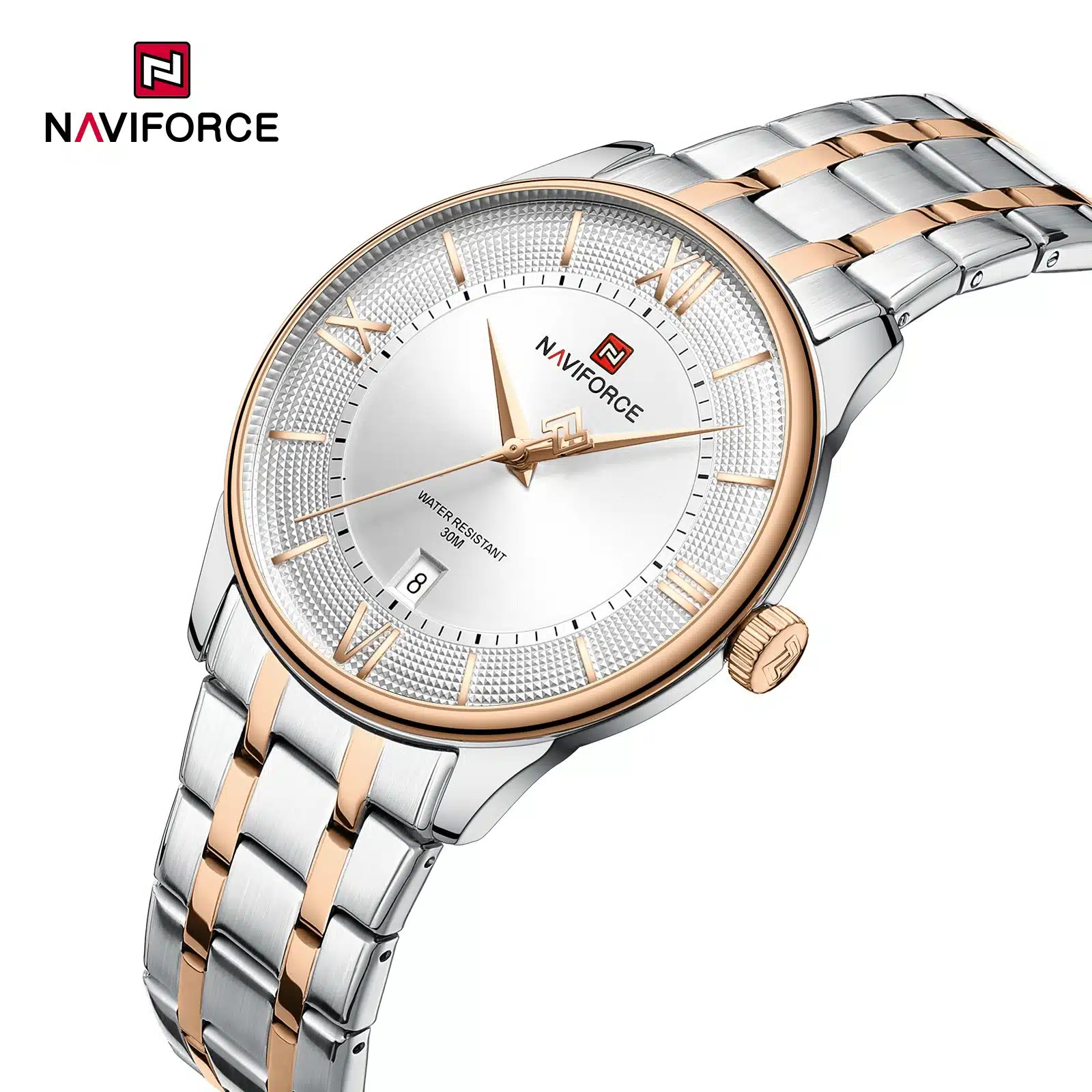 NWN_NF9272S_S/W/RG NaviForce NF9272S – Silver/White/RoseGold