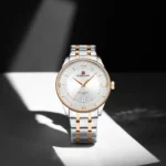 NaviForce Watch NF9272S – Silver/White/RoseGold 2
