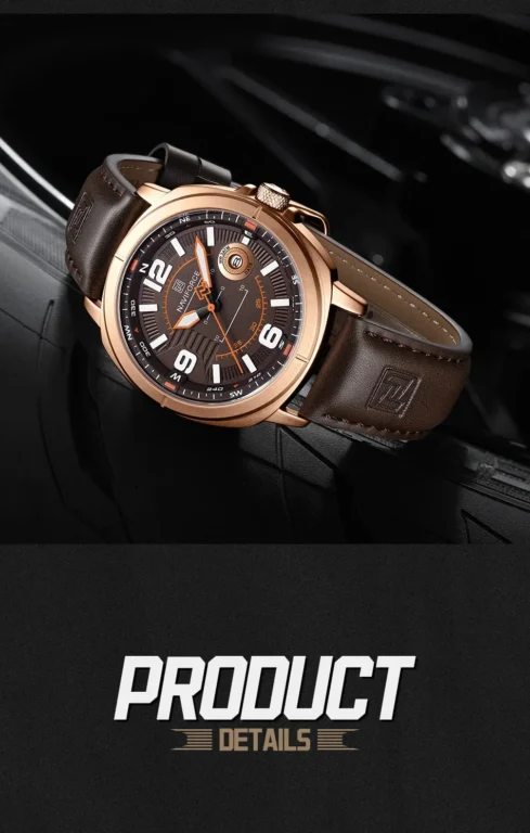 NaviForce Watch NF8078 - RoseGold/Brown 12