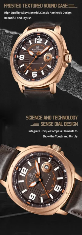 NaviForce Watch NF8078 - RoseGold/Brown 13