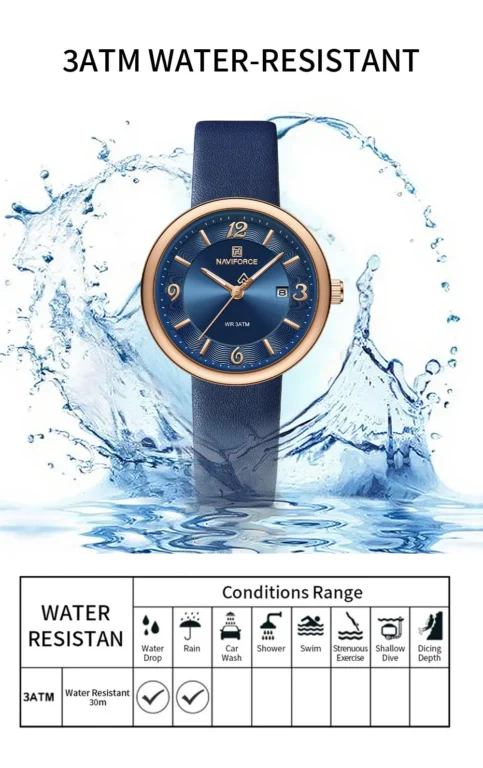 NaviForce Watch NF5076 – Black/RoseGold 10
