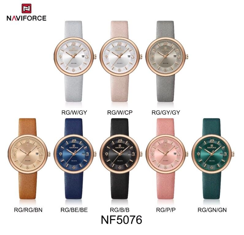 NaviForce Watch NF5076 – Black/RoseGold 18