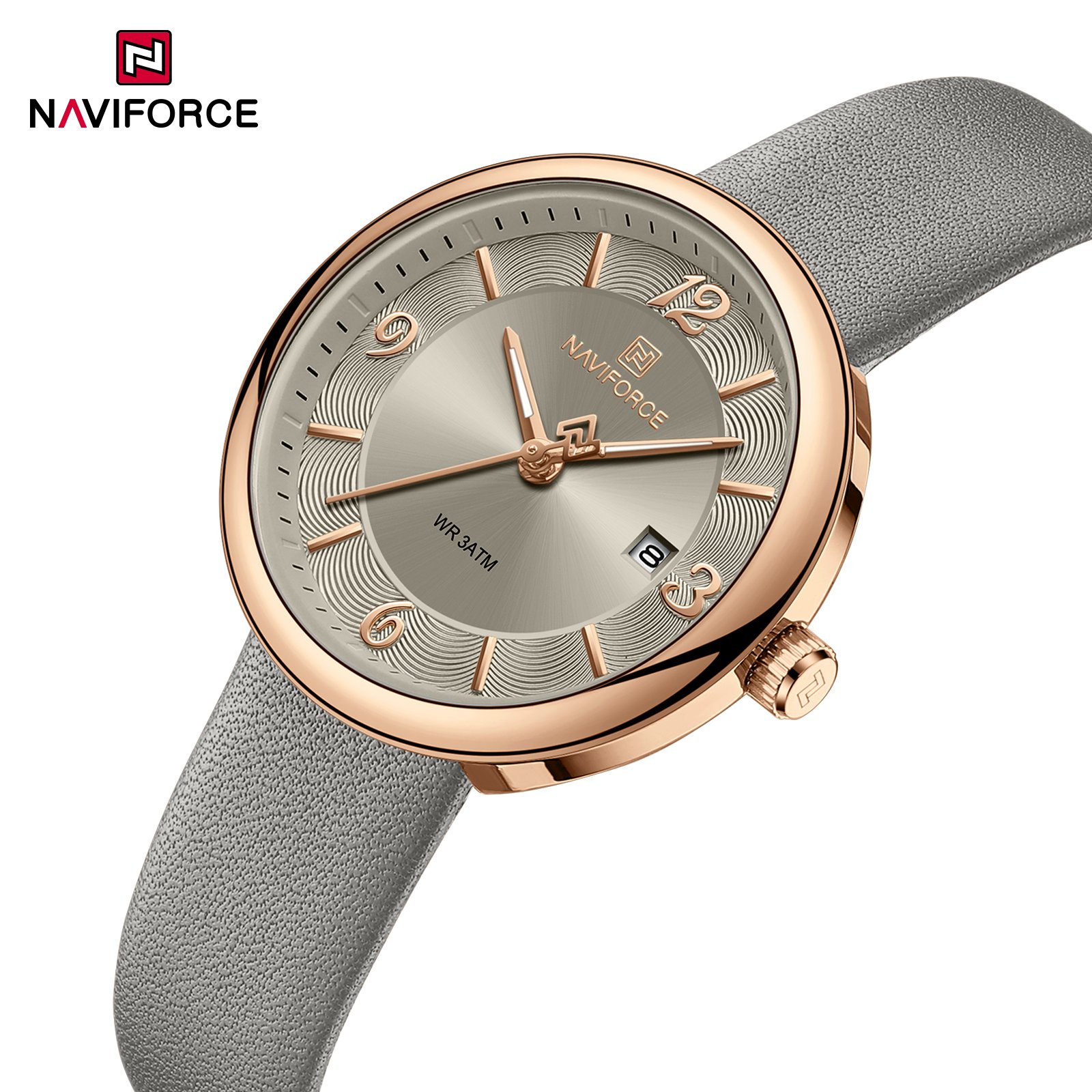 NWN_NF5076_GY/RG NaviForce NF5076 – Grey/RoseGold