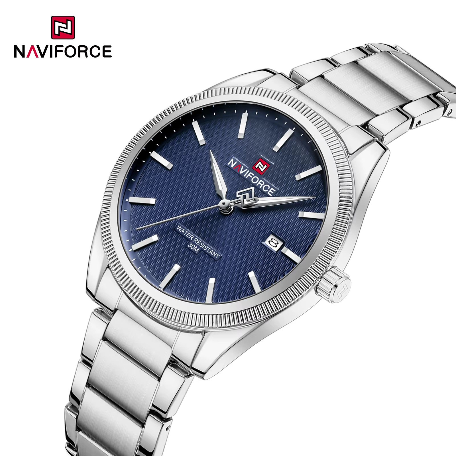 NWN_NF9276S_S/BE NaviForce NF9276S – Silver/Blue