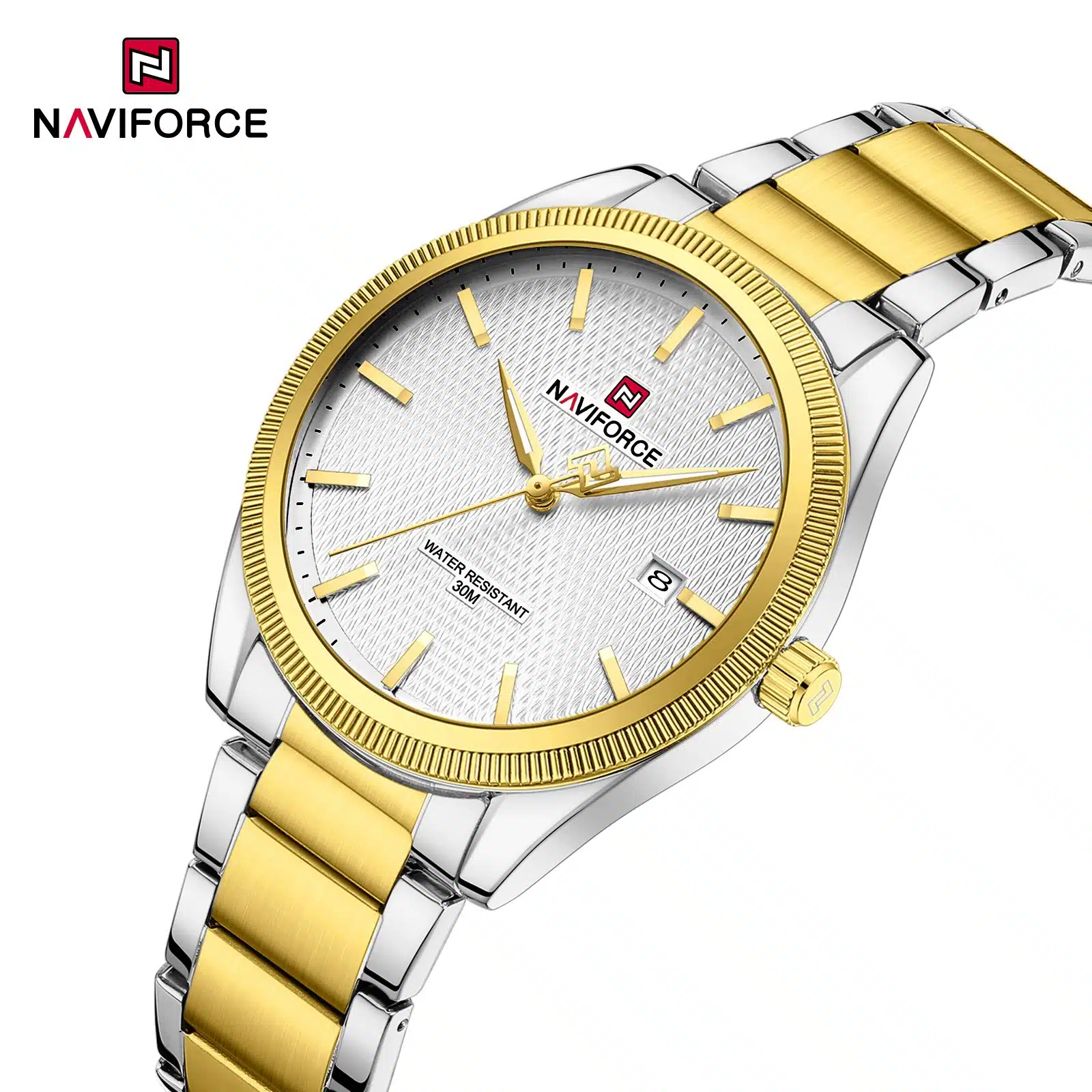NWN_NF9276S_S/W/GN NaviForce NF9276S – Silver/White/Golden