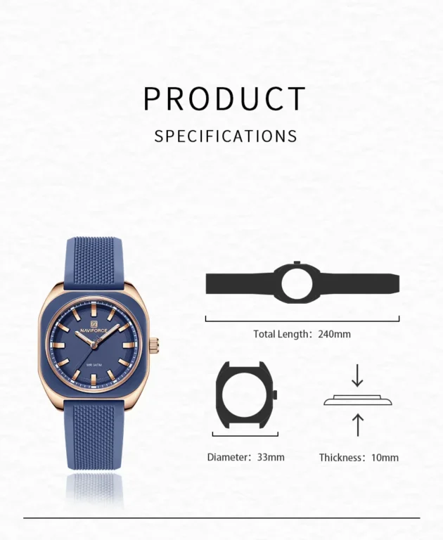 NaviForce Watch NF5061 – Blue/RoseGold 7