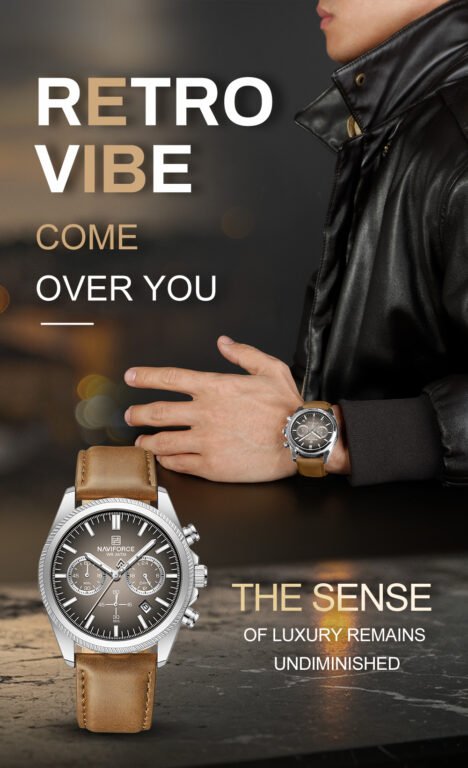 NaviForce Watch NF8082L – Grey/RoseGold 7