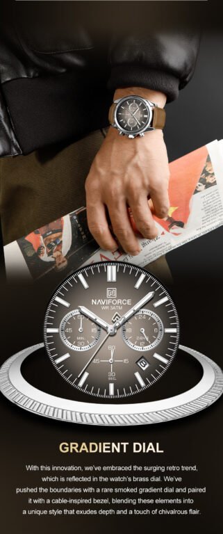 NaviForce Watch NF8082L – Grey/RoseGold 10