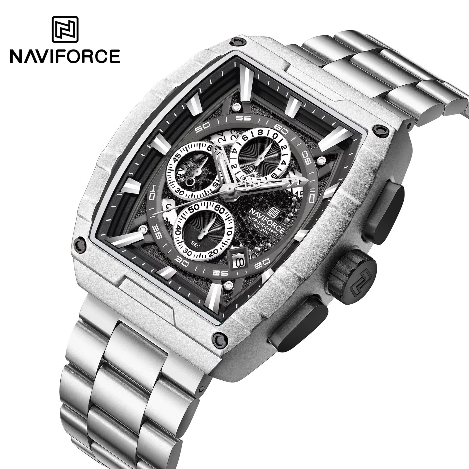 NWN_NF8066_S/B NaviForce NF8066 – Silver/Black