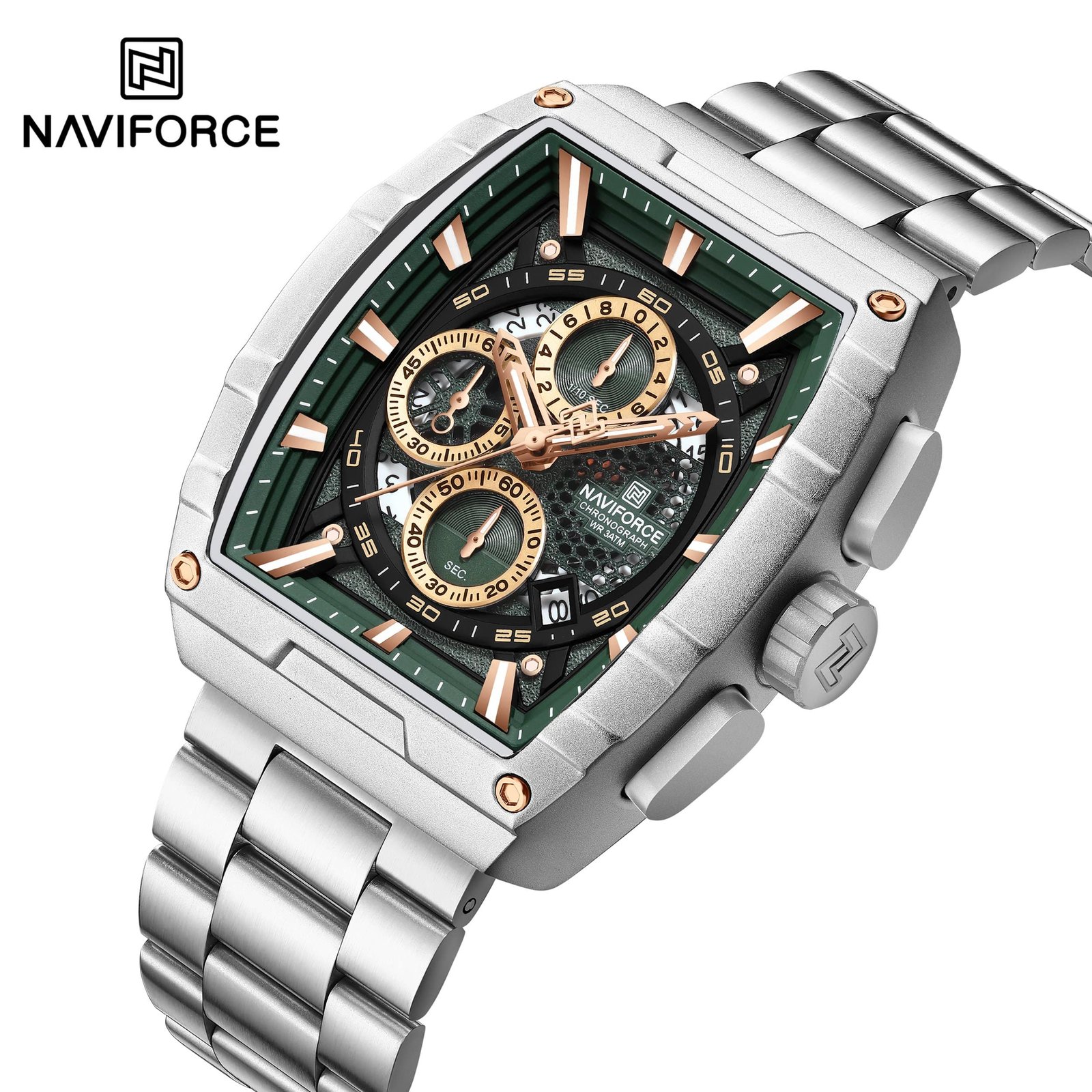 NWN_NF8066_S/GN NaviForce NF8066 – Silver/Green