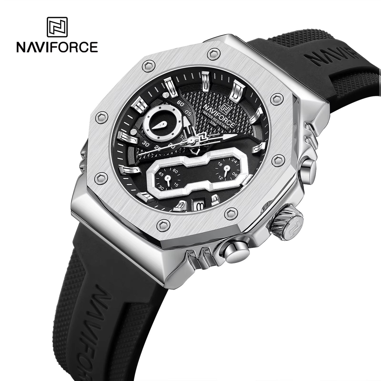 NWN_NF8035G_B/S NaviForce NF8035G – Black/Silver