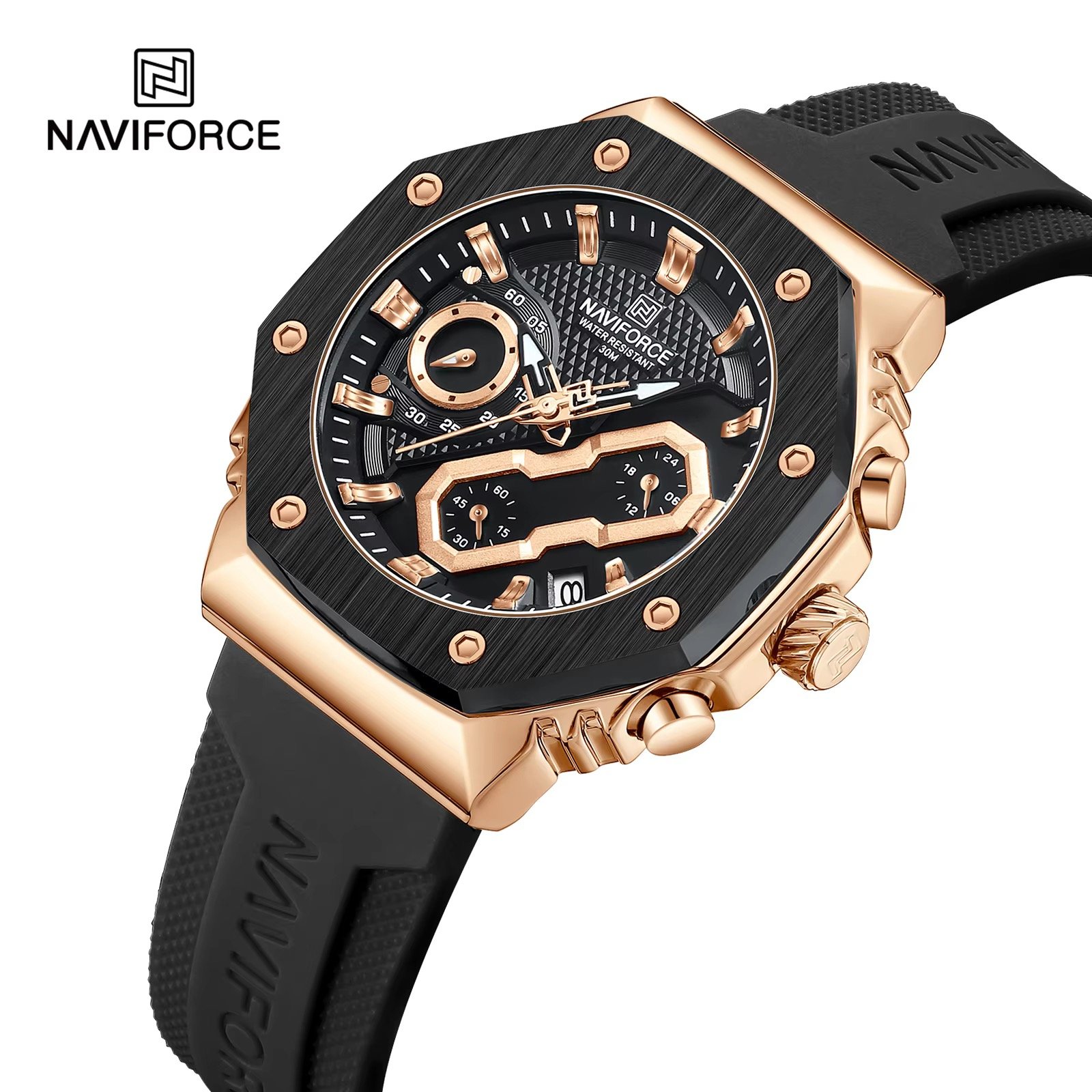 NWN_NF8035L_RG/B NaviForce NF8035L – RoseGold/Black