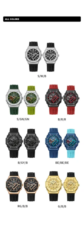 NaviForce Watch NF8035G – Black/Silver 18