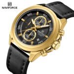 NaviForce Watch NF8075 – Golden/Black 1 NaviForce NF8075 – Golden/Black