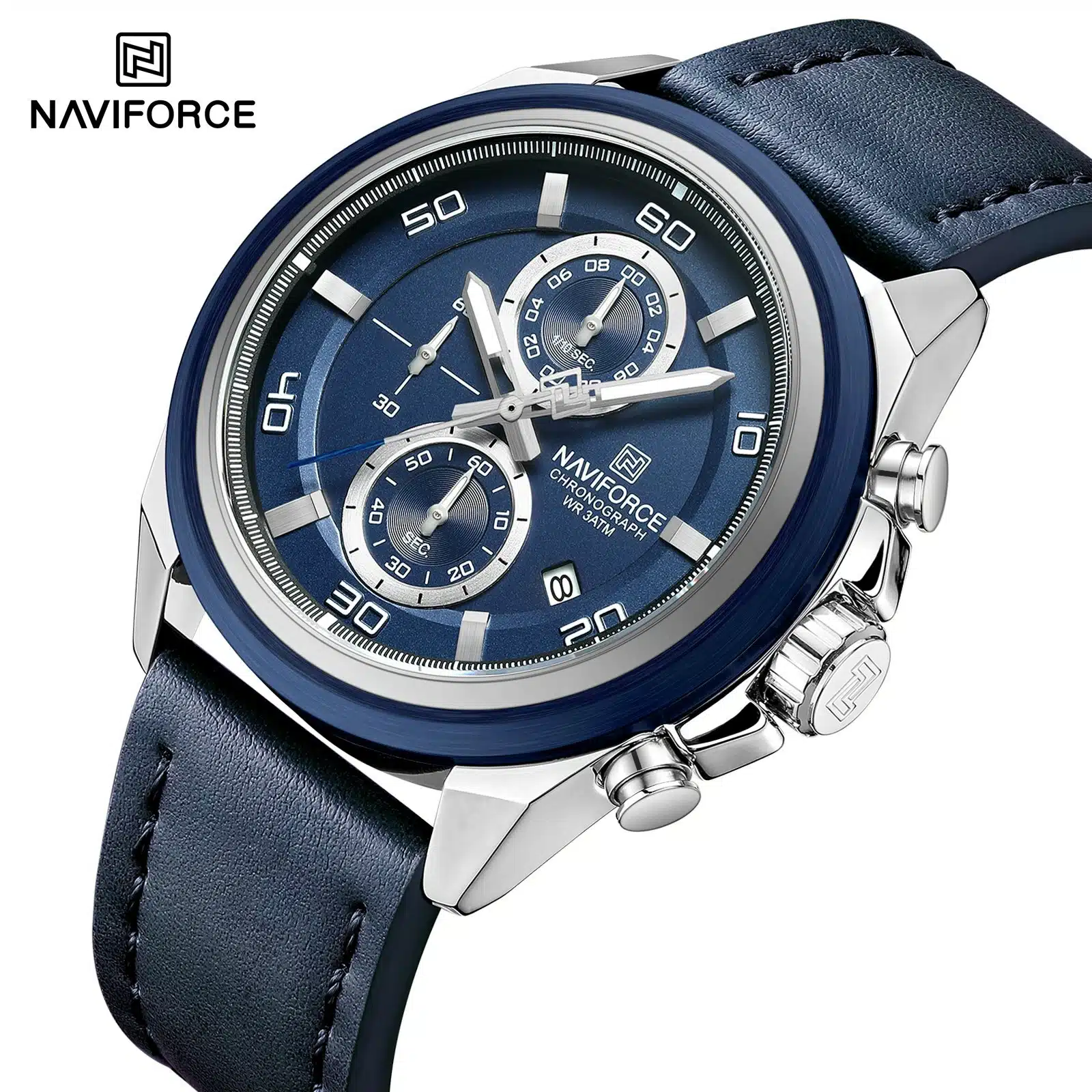 NWN_NF8075_S/BE NaviForce NF8075 – Silver/Blue