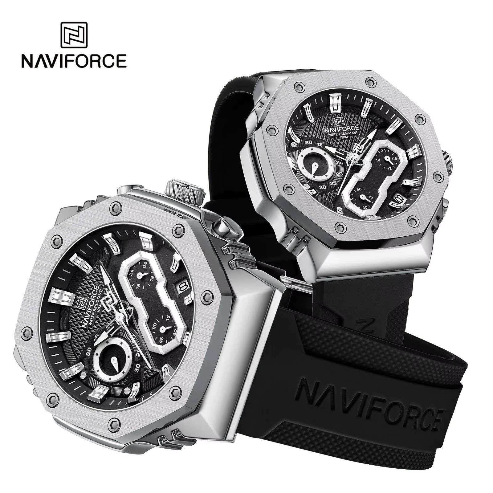 NWN_NF8035_B/S NaviForce NF8035 – Black/Silver