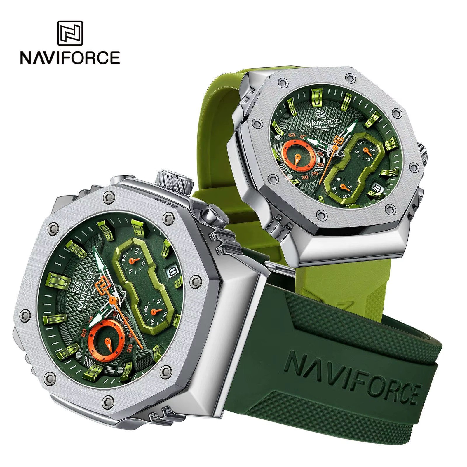 NWN_NF8035_GN/S NaviForce NF8035 – Green/Silver