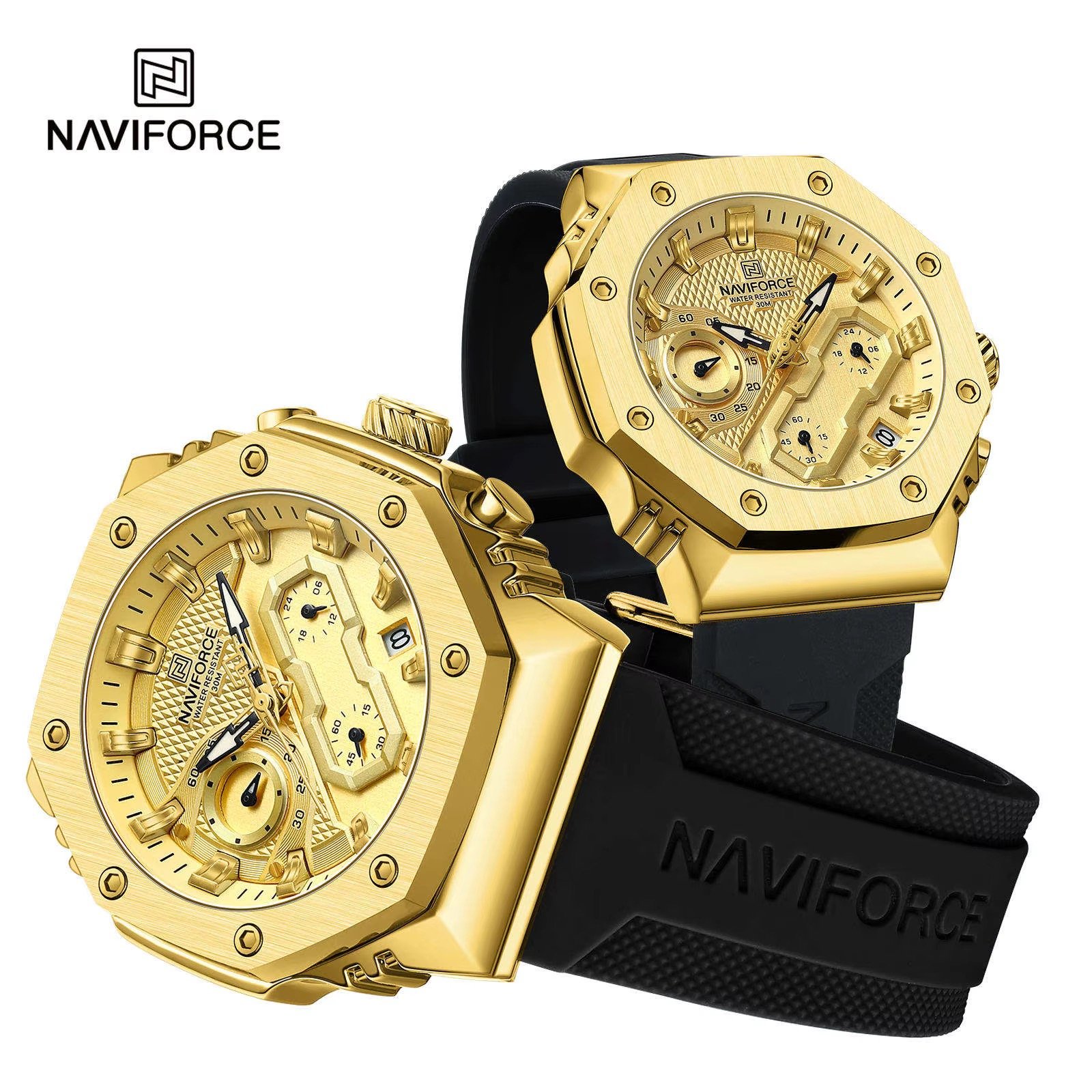 NWN_NF8035_RG/B NaviForce NF8035 – Golden/Black
