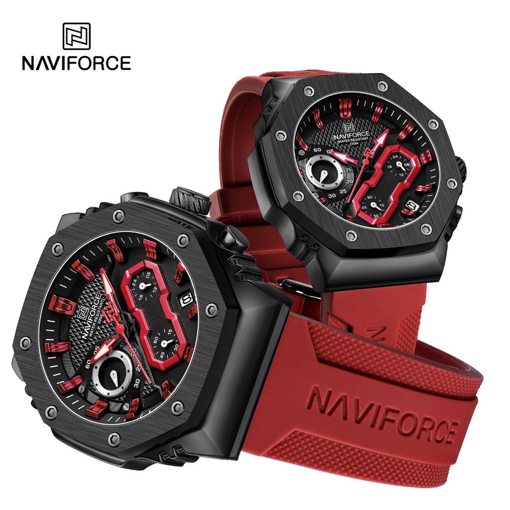NWN_NF8035_R/B NaviForce NF8035 – Red/Black
