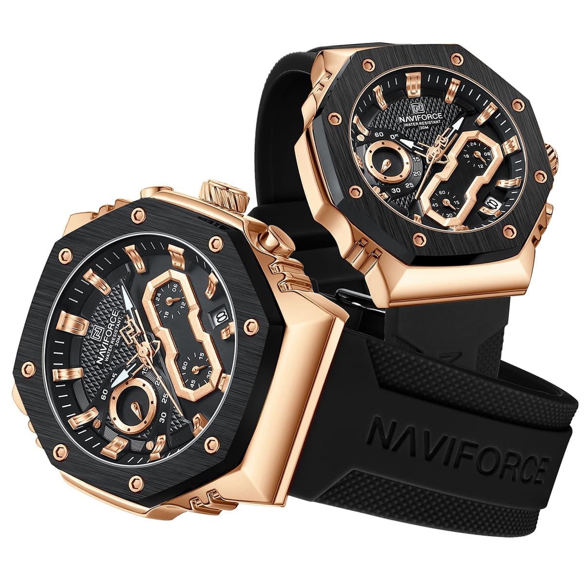 NWN_NF8035_RG/B NaviForce NF8035 – RoseGold/Black