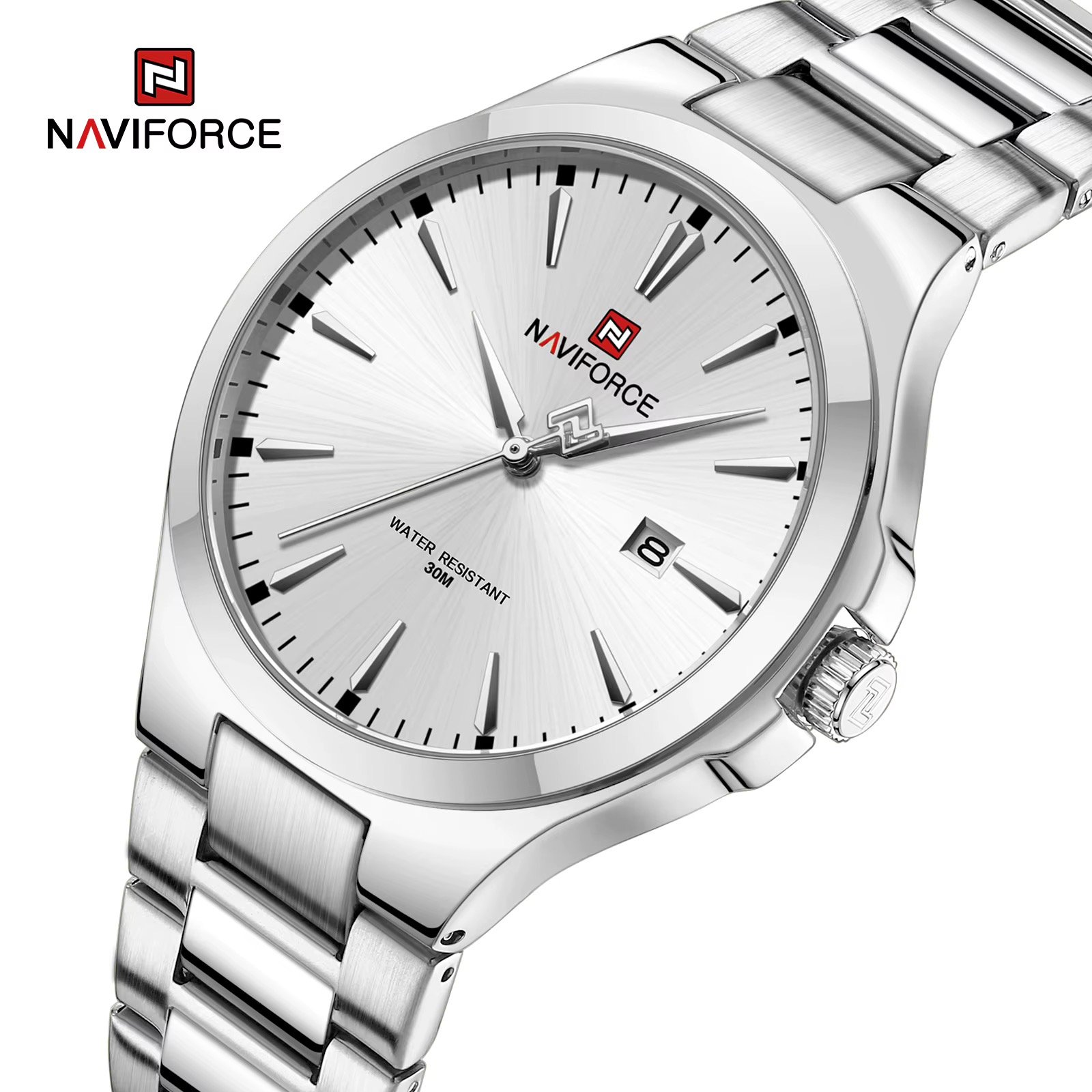 NWN_NF9214_S/W NaviForce NF9214 – Silver/White