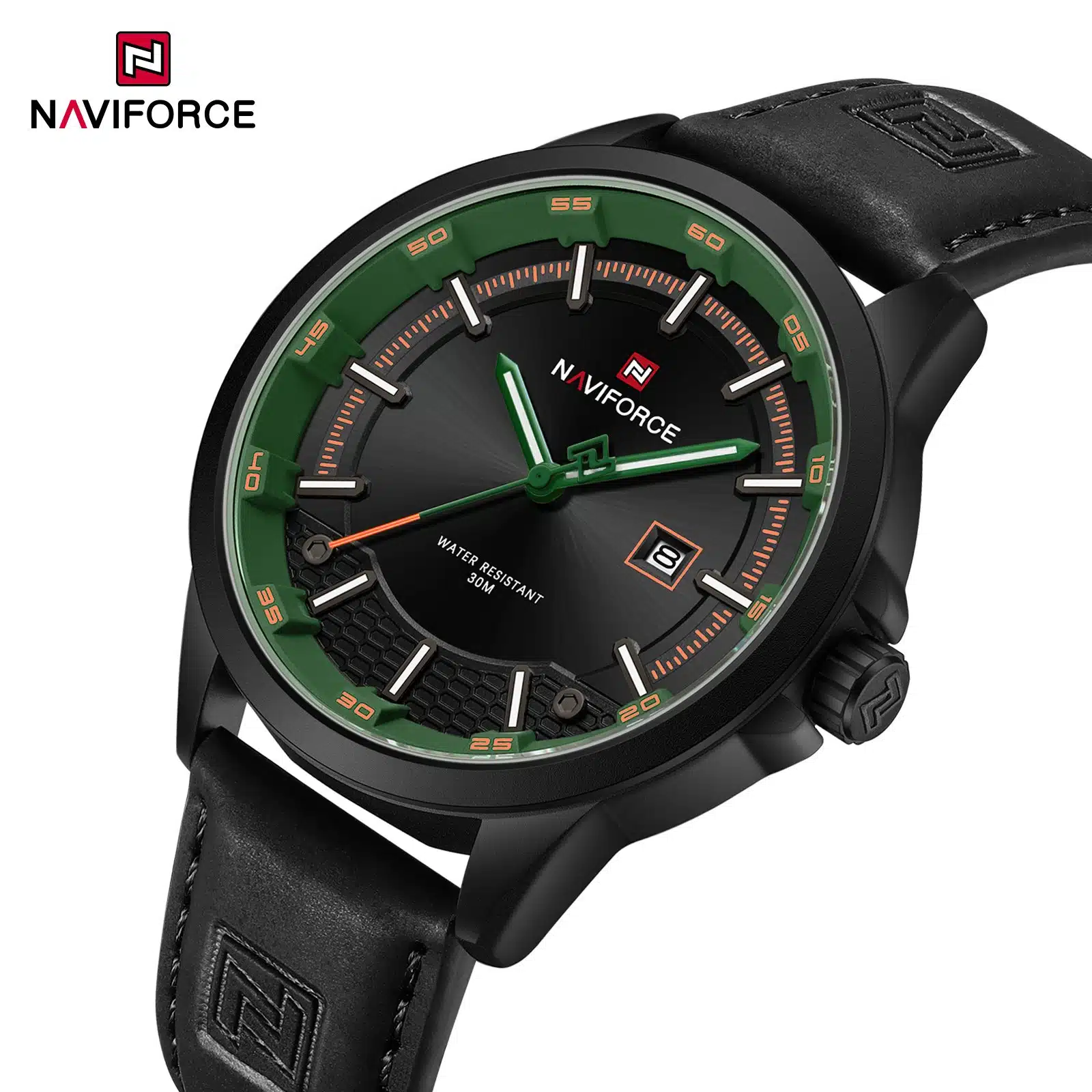NWN_NF9248L_B/GN NaviForce NF9248L – Black/Green