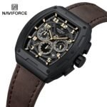 NaviForce Watch NF8053-Black/Yellow/D.Brown