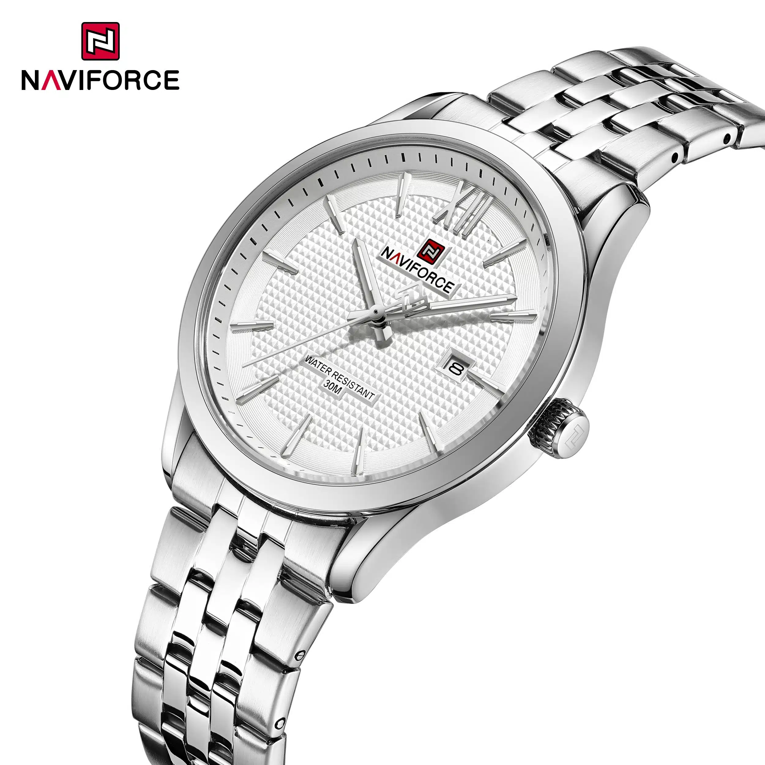 NWN_NF9255_S/W NaviForce NF9255 – Silver/White