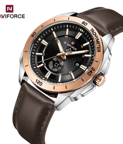 NaviForce NF9269 – Silver/RoseGold/DarkBrown