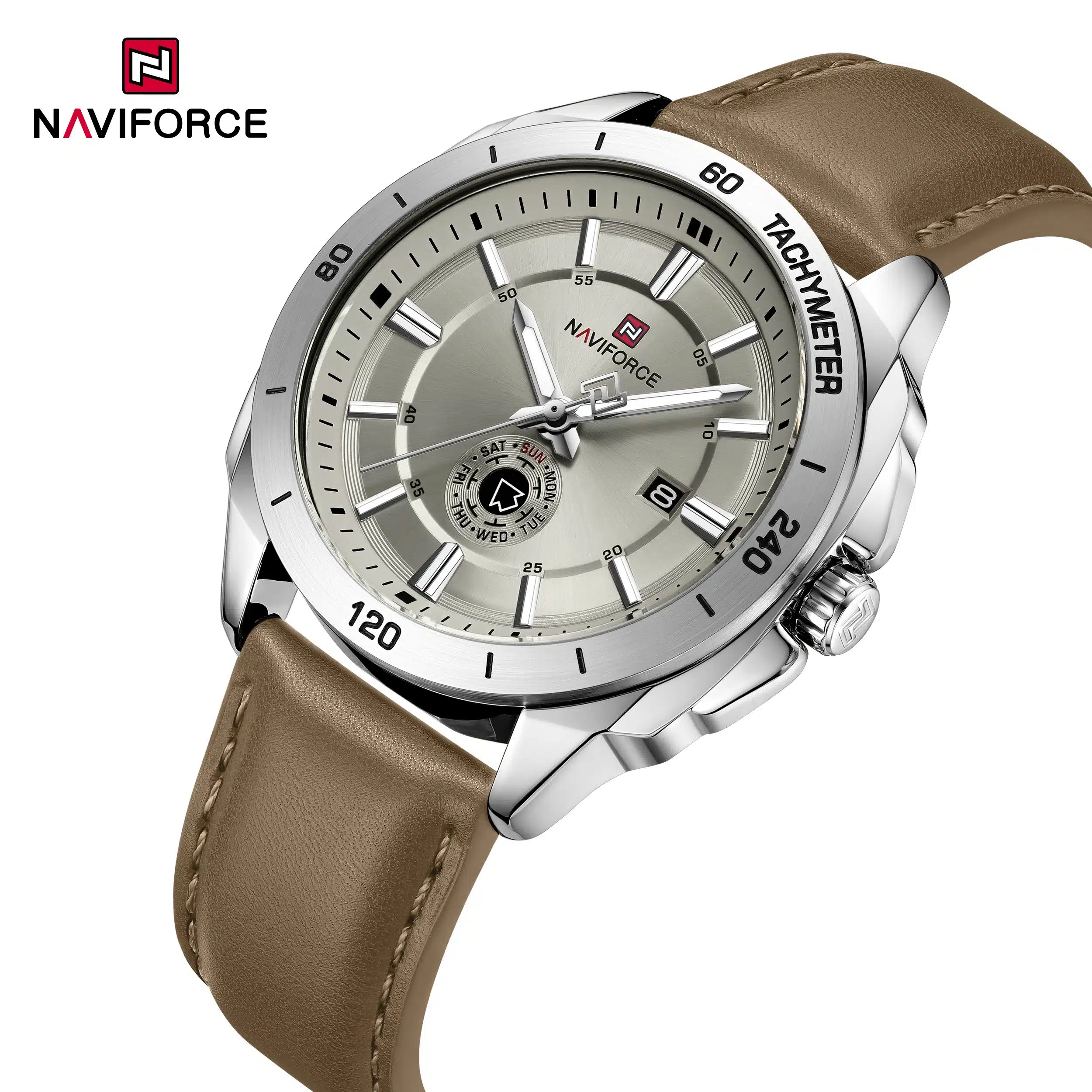 NWN_NF9269_S/GY/LBN NaviForce NF9269 – Silver/Grey/LightBrown