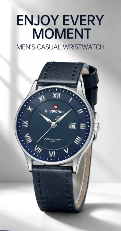NaviForce Watch NF9290 – RoseGold/Black/Brown 1
