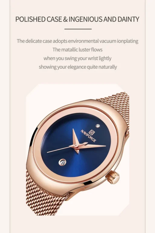 NaviForce Watch NF5004 – RoseGold/Blue 7